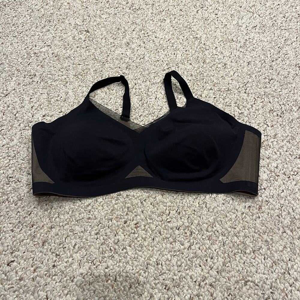 Honeylove Crossover Wireless Bra 3X Black Comfort Casual Liftwear